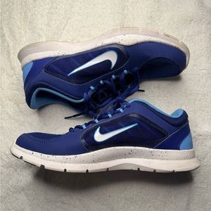 Nike Flex Trainer Running Shoes Women's 8.5 Blue Sneakers